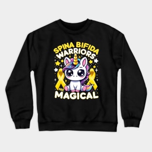 Spina Bifida Awareness Spina Bifida Warriors are Magical T-Shirt Crewneck Sweatshirt